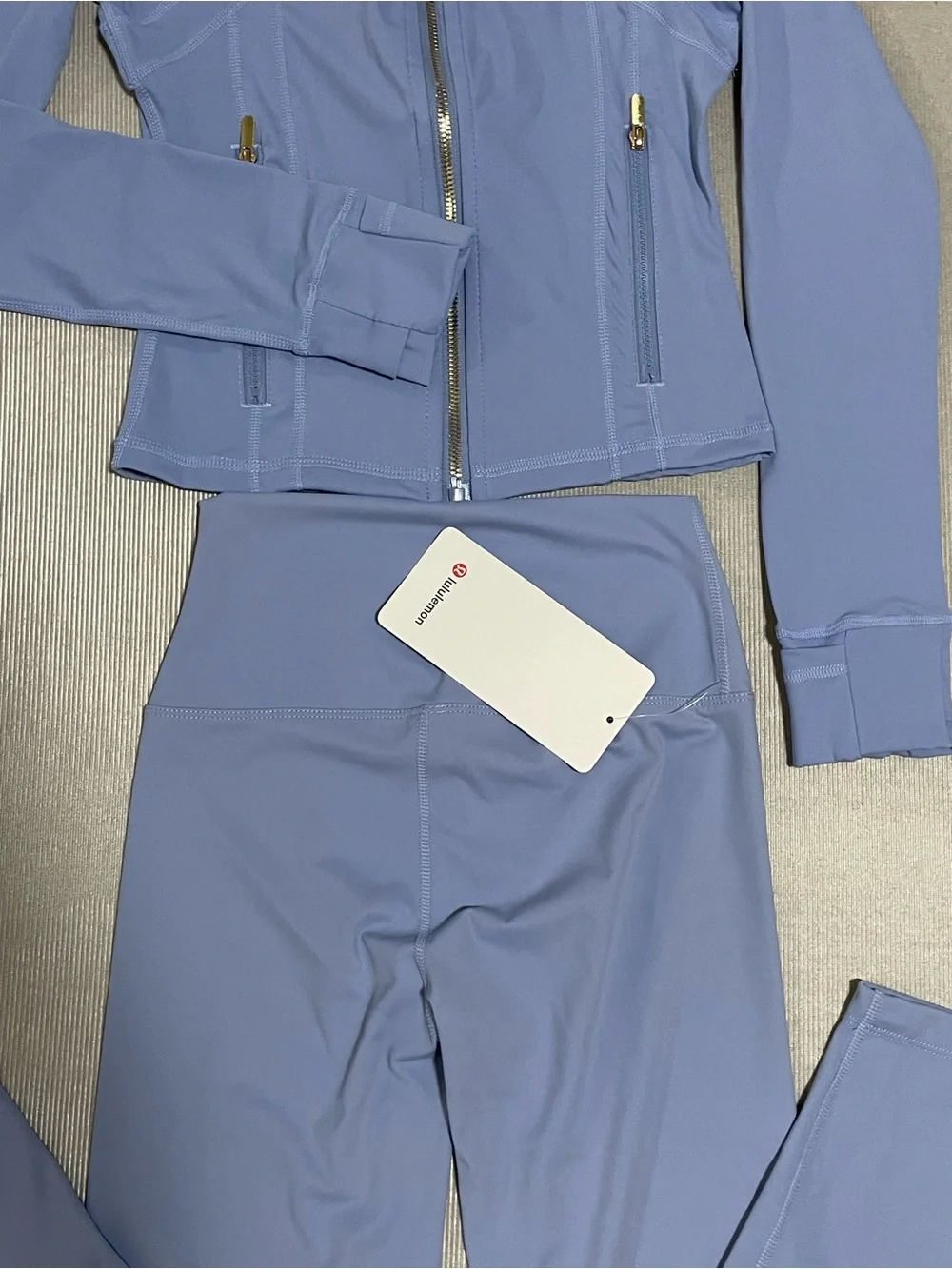lululemon athletica Lavender Blue Full-Zip Bomber Jacket